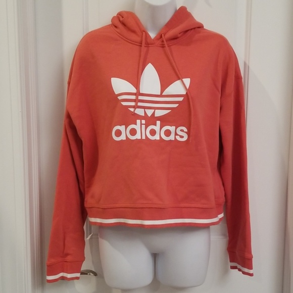 adidas hoodie coral